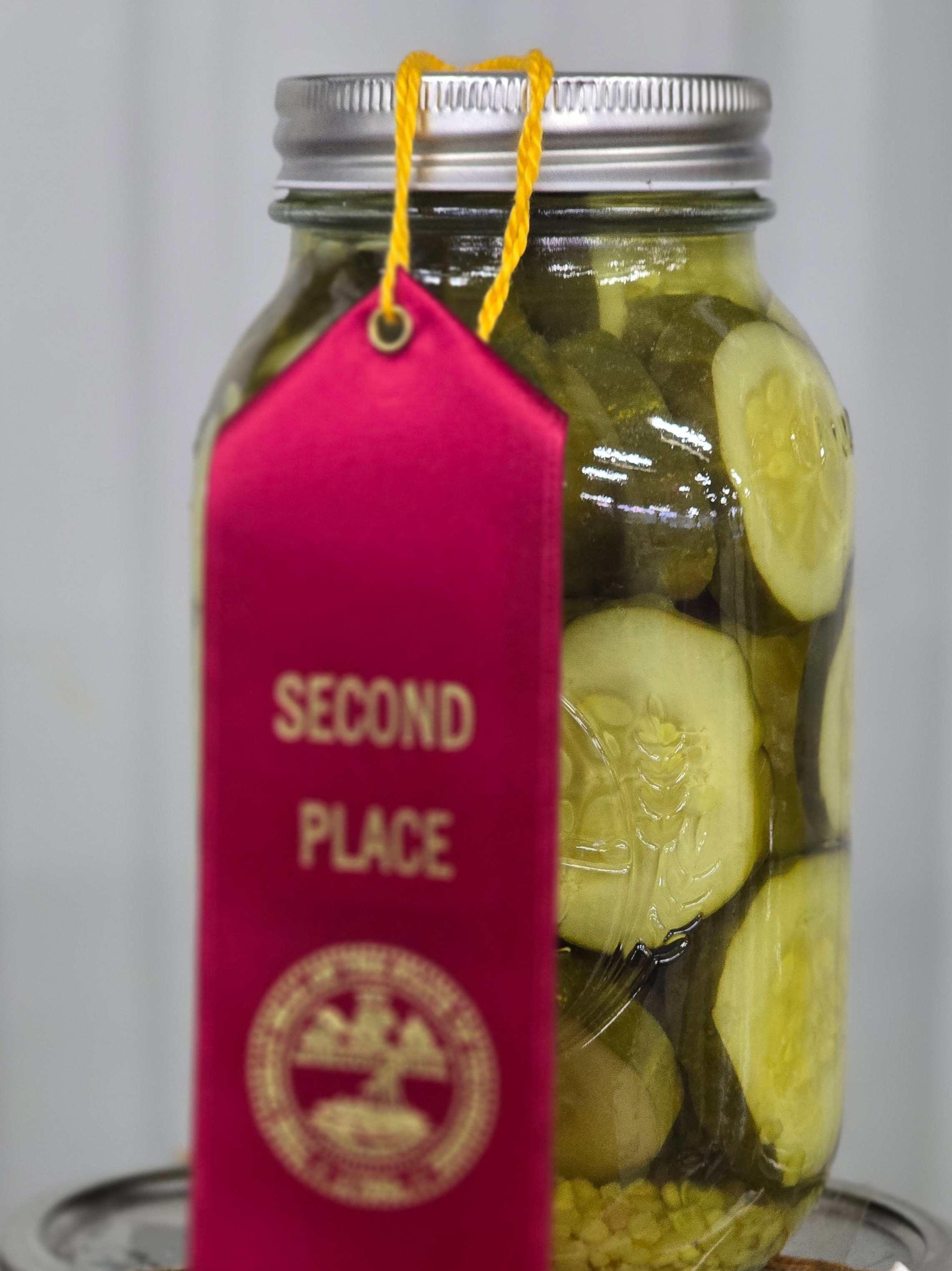 Meigs County Fair second place ribbon — Sweet Heat Pickles